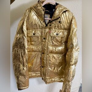 Gold Puffer Jacket